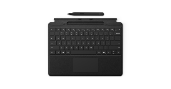 Microsoft Surface Pro Keyboard with Slim Pen for Business AZERTY Frans  Cover port Zwart