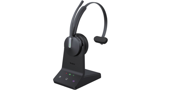 Yealink WH64 Hybrid Mono UC Headset Draadloos Hoofdband Kantoor/callcenter Micro-USB Bluetooth Zwart