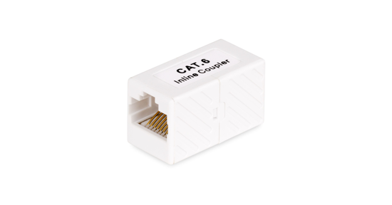 Startech RJ45 Koppelstuk, Inline Cat6 Coupler, Female naar Female (F/F) T568 Connector, UTP Verlengblokje, Unshielded Ethernet Kabel Verlengstuk