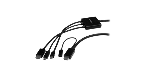 Startech USB-C, HDMI of Mini DisplayPort naar HDMI converter kabel 2 m adapterkabel