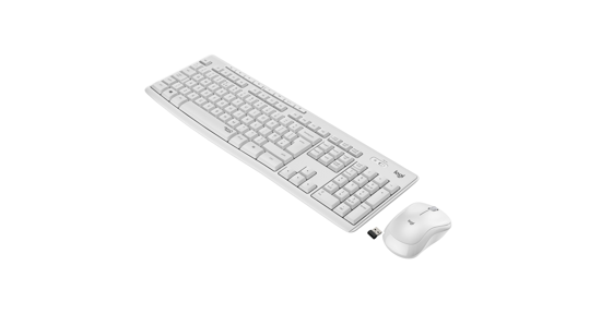 Logitech MK295 Silent Wireless Combo toetsenbord Inclusief muis RF Draadloos AZERTY Frans Wit