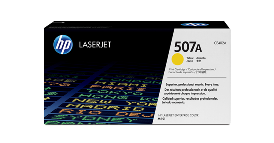 HP 507A originele gele LaserJet tonercartridge