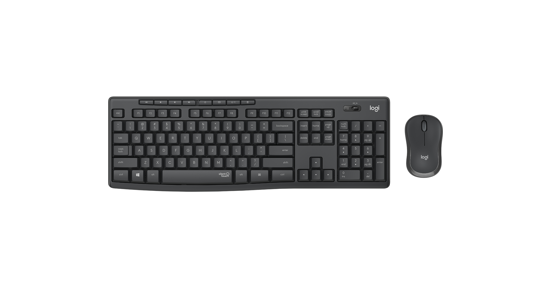 Logitech MK295 Silent Wireless Combo toetsenbord Inclusief muis RF Draadloos AZERTY Frans Grafiet