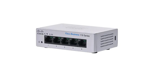 Cisco CBS110 Unmanaged L2 Gigabit Ethernet (10/100/1000) 1U Grijs