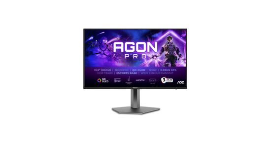 AOC AGON PRO AG326UD computer monitor 80 cm (31.5") 3840 x 2160 Pixels 4K Ultra HD QDOLED Zwart