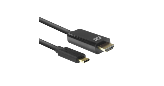 ACT AC7315 video kabel adapter 2 m USB Type-C HDMI Type A (Standaard) Zwart