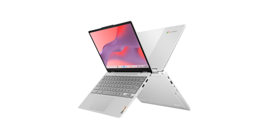 Lenovo IdeaPad Flex 3 Chrome 12IAN8 Chromebook 31 cm (12.2") Touchscreen WUXGA Intel® N N100 8 GB LPDDR5-SDRAM 128 GB eMMC Wi-Fi 6E (802.11ax) ChromeOS Grijs