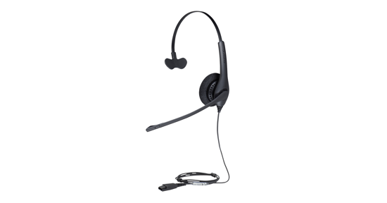 Jabra Biz 1500 Mono Headset Bedraad Hoofdband Kantoor/callcenter Bluetooth Zwart