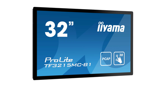 iiyama ProLite TF3215MC-B2 computer monitor 80 cm (31.5") 1920 x 1080 Pixels Full HD LED Touchscreen Kiosk Zwart