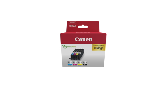 Canon 6509B016 inktcartridge 4 stuk(s) Origineel Zwart, Cyaan, Magenta, Geel