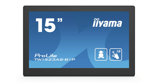 iiyama ProLite TW1523AS-B1P computer monitor 39,6 cm (15.6") 1920 x 1080 Pixels Full HD LED Touchscreen Multi-gebruiker Zwart