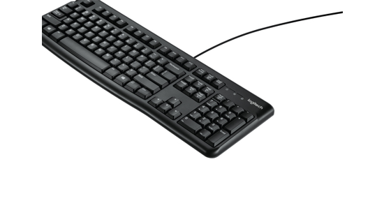 Logitech K120 Corded Keyboard toetsenbord USB QWERTY Engels Zwart