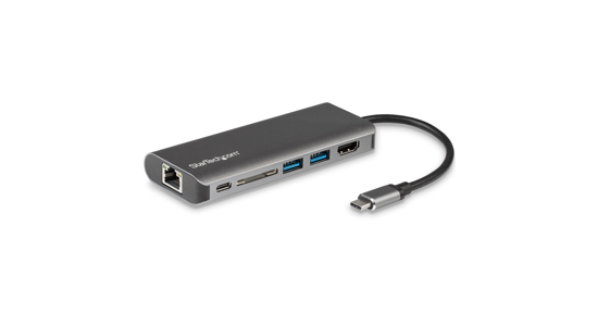 Startech USB-C multiport adapter met SD kaartlezer - Power Delivery - 4K HDMI - GbE - 2 x USB 3.0 - USB-C hub - card reader - NIEUWE VERSIE BESCHIKBAAR DKT30CSDHPD3 (DKT30CSDHPD)