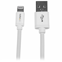 Startech 2 m lange witte Apple 8-polige Lightning-connector-naar-USB-kabel voor iPhone / iPod / iPad