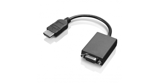 Lenovo HDMI / VGA 0,2 m Zwart