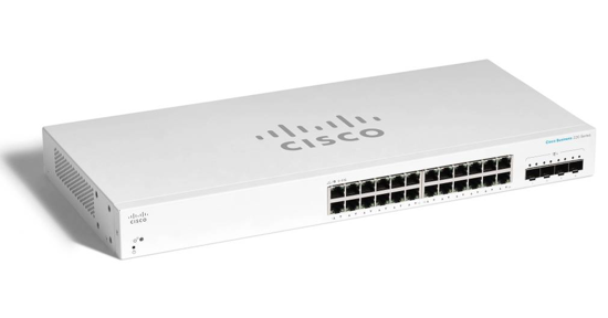 Cisco Catalyst 1200 Managed L2 Gigabit Ethernet (10/100/1000) Power over Ethernet (PoE) 1U Wit