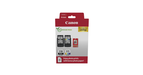 Canon 2970B017 inktcartridge 2 stuk(s) Origineel Zwart, Cyaan, Magenta, Geel