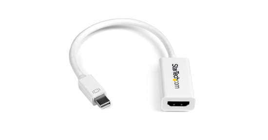 Startech Mini DisplayPort naar HDMI 4K- audio video converter mDP 1.2 naar HDMI actieve adapter voor Mac Book Pro / Mac Book Air wit