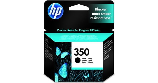 HP 350 originele zwarte inktcartridge