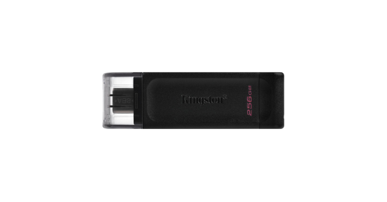 Kingston 70 USB flash drive 256 GB USB Type-C 3.2 Gen 1 (3.1 Gen 1) Zwart