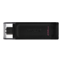 Kingston 70 USB flash drive 256 GB USB Type-C 3.2 Gen 1 (3.1 Gen 1) Zwart