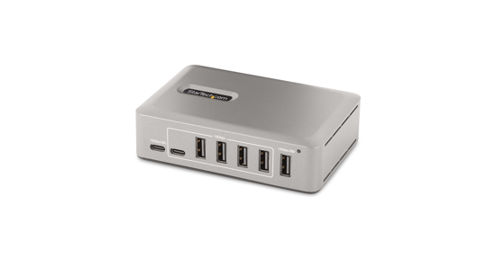 Startech 10-Port USB-C Hub, 8x USB-A + 2x USB-C, Self-Powered met 65W Power Supply, USB 3.1 10Gbps, Desktop/Laptop USB Hub met 0.9m USB-IF Gecertificeerde Locking Kabel, USB Type C Hub