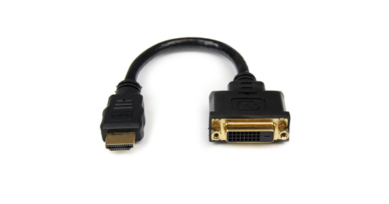 Startech 20cm HDMI naar DVI-D Video adapter kabel HDMI mannelijk naar DVI vrouwelijk