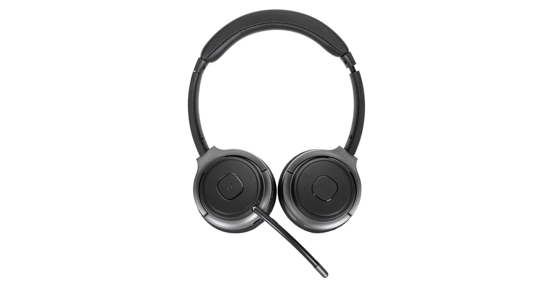 Targus AEH104GL hoofdtelefoon/headset Bedraad en draadloos Hoofdband Oproepen/muziek USB Type-C Bluetooth Zwart