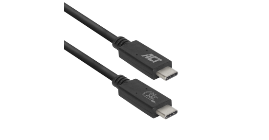 ACT AC7431 USB-kabel 1 m USB4 Gen 2x2 USB C Zwart