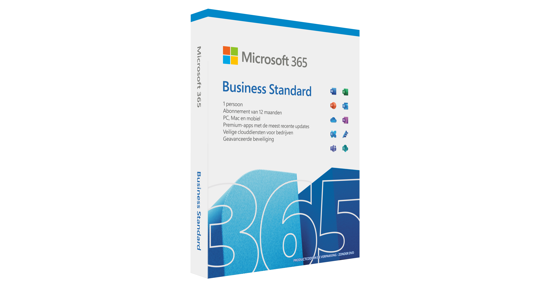 Microsoft 365 Business Standard 1 licentie(s) Abonnement Nederlands 1 jaar