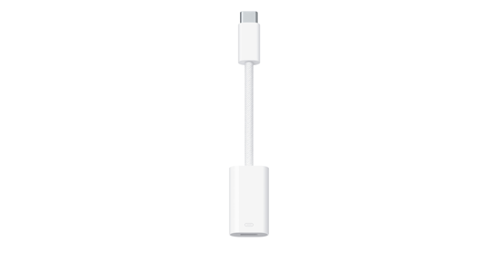 Apple MUQX3ZM/A tussenstuk voor kabels USB Type-C Lightning Wit