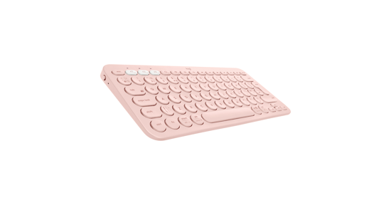 Logitech K380 Multi-Device toetsenbord Bluetooth QWERTY Engels, Italiaans Roze