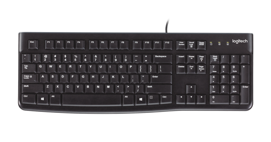 Logitech Keyboard K120 for Business toetsenbord USB QWERTY Engels Zwart