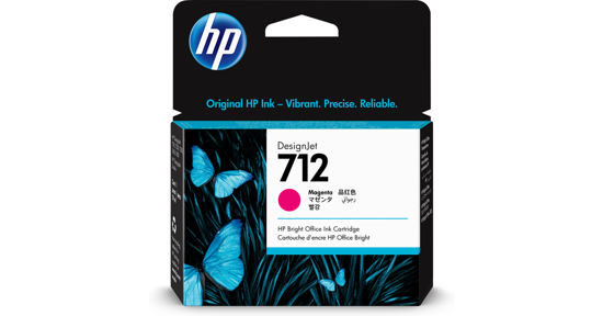 HP 712 29 ml inktcartridge voor DesignJet, magenta