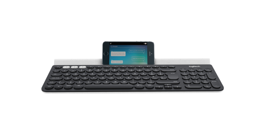 Logitech K780 Multi-Device Wireless Keyboard toetsenbord RF-draadloos + Bluetooth QWERTY Engels Grijs, Wit