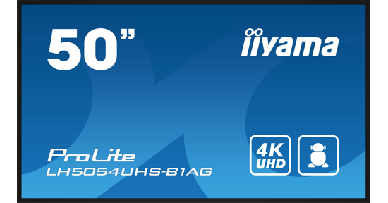 iiyama LH5054UHS-B1AG beeldkrant Digitale signage flatscreen 125,7 cm (49.5") LCD Wifi 500 cd/m² 4K Ultra HD Zwart Type processor Android 11 24/7