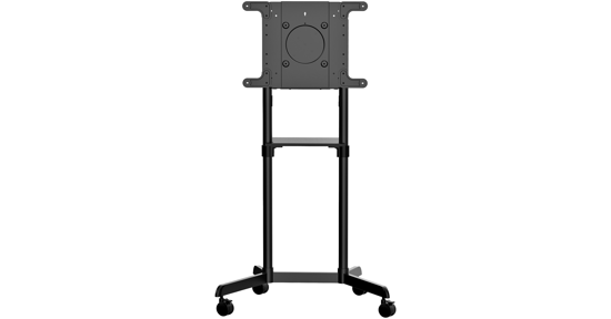 Startech Verrijdbare TV Standaard - Mobiele TV Vloerstandaard voor 37-70" VESA Scherm (70kg) - TV Trolley met Schap en Opbergvak - Roteren/Kantelen - Universele TV Mount op Wielen