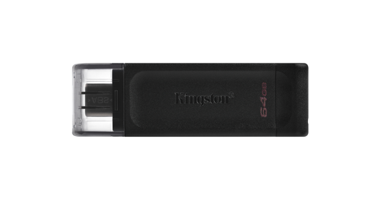 Kingston DataTraveler 70 USB flash drive 64 GB USB Type-C 3.2 Gen 1 (3.1 Gen 1) Zwart