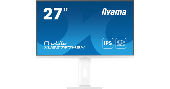 iiyama ProLite XUB2797HSN-W2 computer monitor 68,6 cm (27") 1920 x 1080 Pixels Full HD LED Wit