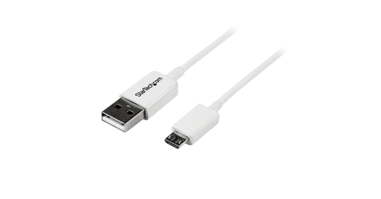 Startech 2 m witte micro USB-kabel A naar micro B