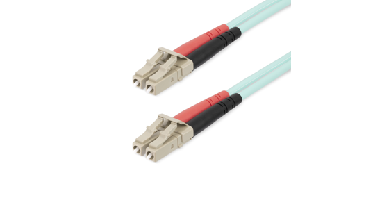 Startech 25m LC/UPC naar LC/UPC OM4 Multimode Glasvezel Kabel, 50/125µm LOMMF/VCSEL Zipcord Fiber, 100G Netwerken, Low Insertion Loss, LSZH Glasvezel Patchkabel