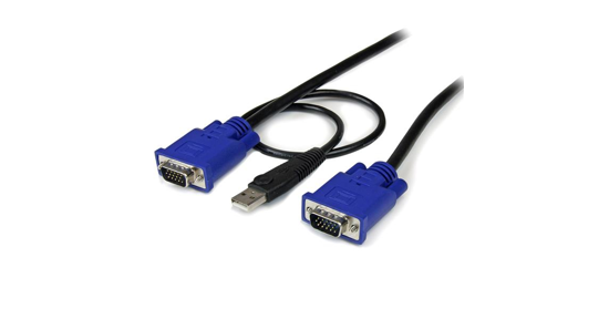 Startech 3 m Ultradun USB VGA 2-in-1 KVM-kabel