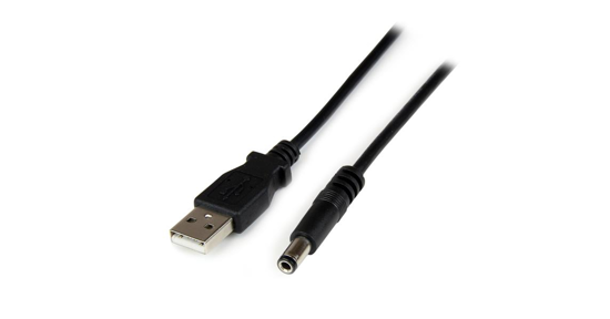 Startech USB naar 5,5 mm voedingskabel type N connector 1 m