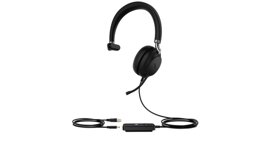 Yealink UH38 Mono Teams Headset Bedraad en draadloos Hoofdband Kantoor/callcenter Bluetooth Zwart