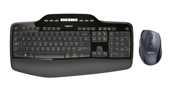 Logitech MK710 Performance toetsenbord Inclusief muis RF Draadloos QWERTY US International Zwart