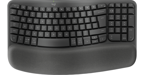 Logitech Wave Keys toetsenbord Kantoor RF-draadloos + Bluetooth QWERTY US International Grafiet