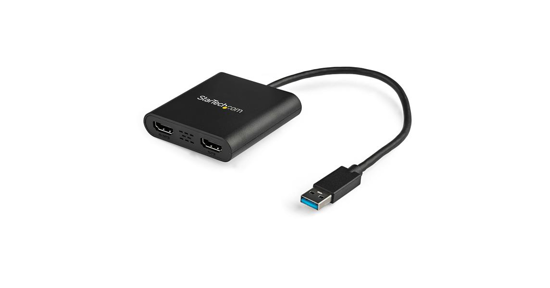 Startech USB naar dual HDMI adapter 4K