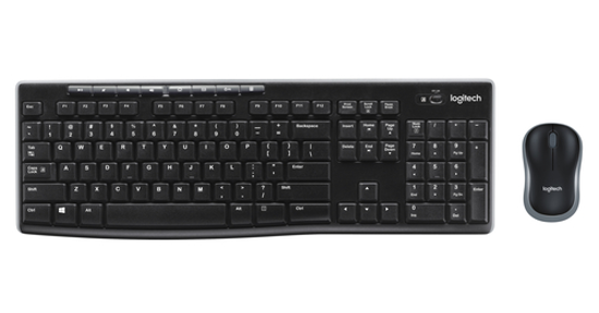 Logitech Wireless Combo MK270 toetsenbord Inclusief muis USB AZERTY Frans Zwart