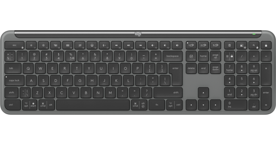 Logitech K950 Signature Slim toetsenbord Kantoor RF-draadloos + Bluetooth QWERTY US International Grafiet