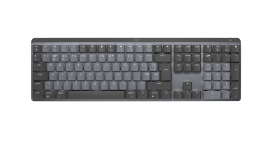 Logitech MX Mechanical toetsenbord RF-draadloos + Bluetooth QWERTY Brits Engels Grafiet, Grijs